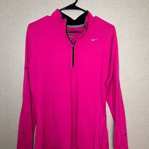 Nike Dri-Fit Pink Half-Zip Pullover
